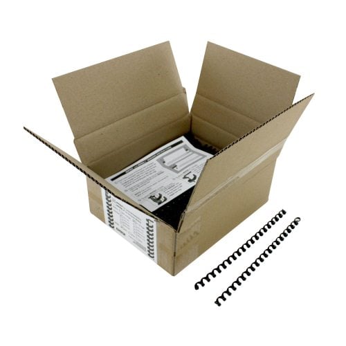 Komtrak Inspiral 10mm Black 19-Ring Spiral Combs - 100pk