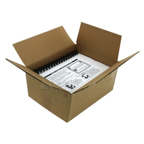 Komtrak Inspiral 13mm Black 19-Ring Spiral Combs - 100pk