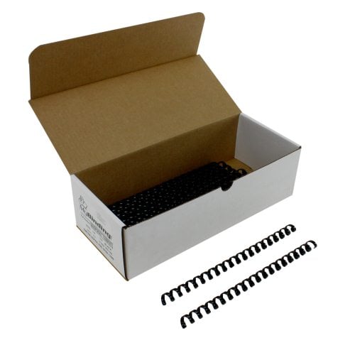 Komtrak Inspiral 13mm Black 19-Ring Spiral Combs - 25pk