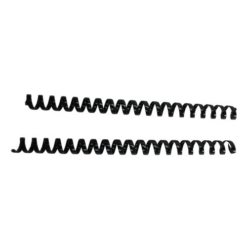 Komtrak Inspiral 16mm Black 19-Ring Spiral Combs - 100pk