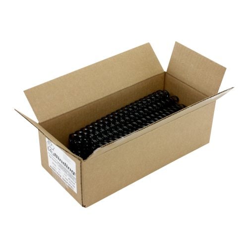 Komtrak Inspiral 16mm Black 19-Ring Spiral Combs - 25pk - Clearance Sale