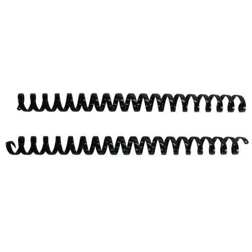 Komtrak Inspiral 19mm Black 19-Ring Spiral Combs - 100pk