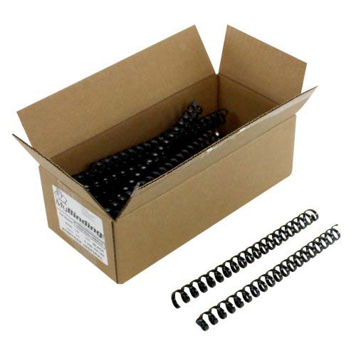 Komtrak Inspiral 19mm Black 19-Ring Spiral Combs - 25pk