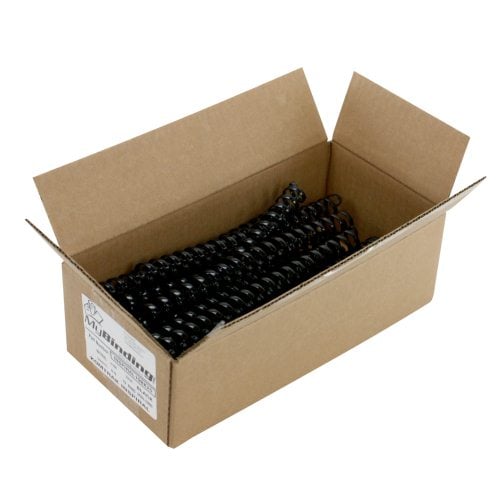 Komtrak Inspiral 19mm Black 19-Ring Spiral Combs - 25pk