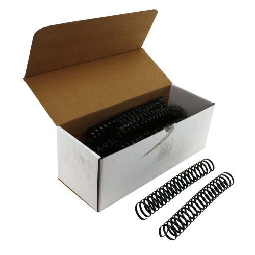Komtrak Inspiral 38mm Black 19-Ring Spiral Combs - 25pk