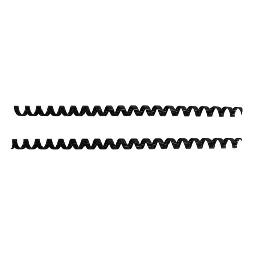 Komtrak Inspiral II 10mm Black 19-Ring Spiral Combs - 100pk