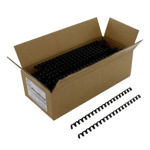 Komtrak Inspiral II 10mm Black 19-Ring Spiral Combs - 100pk