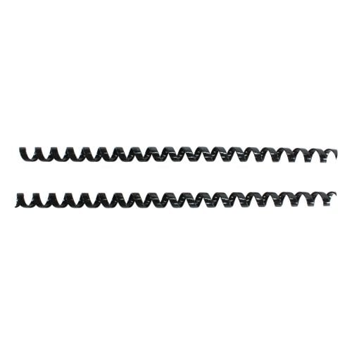 Komtrak Inspiral II 10mm Black 19-Ring Spiral Combs - 25pk