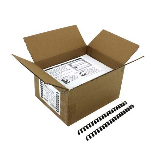 Komtrak Inspiral II 13mm Black 19-Ring Spiral Combs - 100pk
