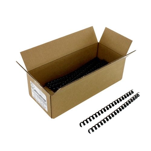 Komtrak Inspiral II 13mm Black 19-Ring Spiral Combs - 25pk