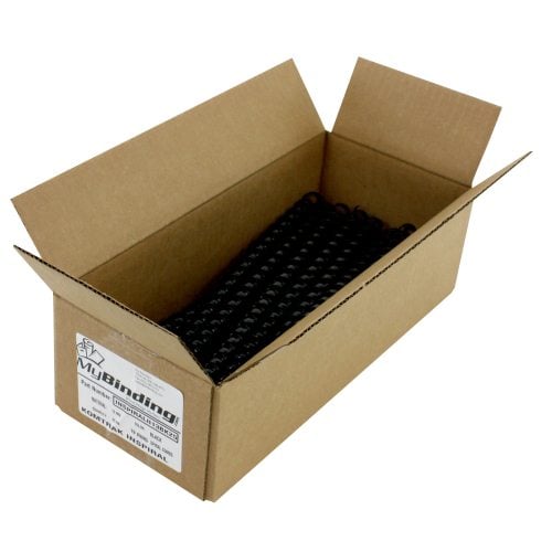 Komtrak Inspiral II 13mm Black 19-Ring Spiral Combs - 25pk