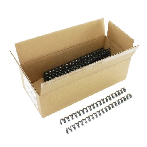 Komtrak Inspiral II 16mm Black 19-Ring Spiral Combs - 25pk