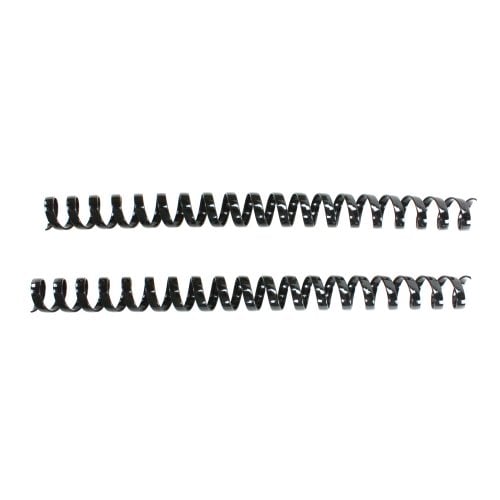 Komtrak Inspiral II 19mm Black 19-Ring Spiral Combs - 100pk