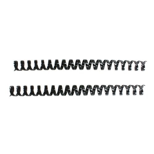 Komtrak Inspiral II 19mm Black 19-Ring Spiral Combs - 25pk