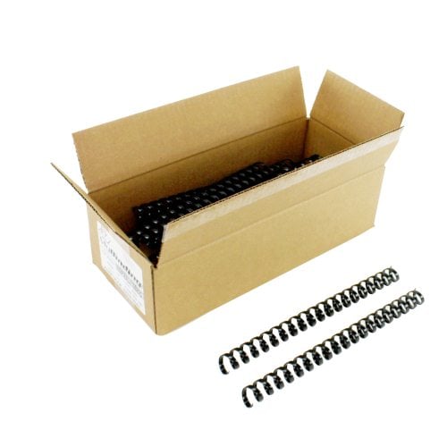 Komtrak Inspiral II 19mm Black 19-Ring Spiral Combs - 25pk