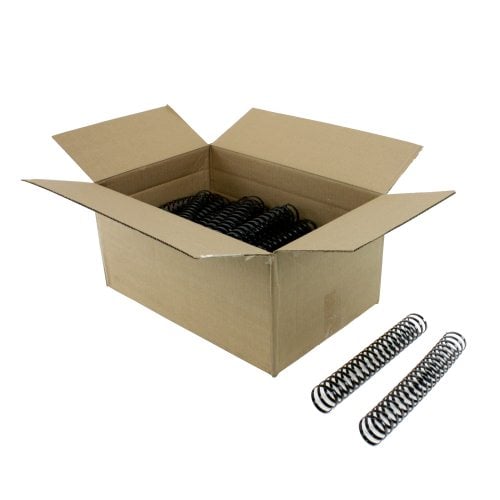 Komtrak Inspiral II 38mm Black 19-Ring Spiral Combs - 100pk