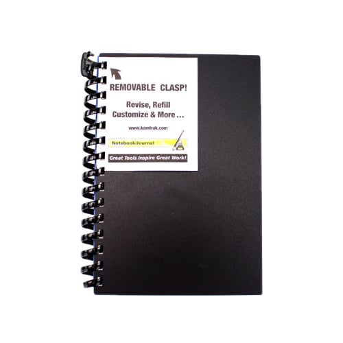 Komtrak Inspiral 5 1/2" x 8 1/2" Editable Notebook/Journal with Heavyweight Covers