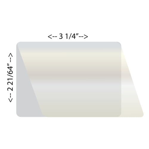 Laminex 10Mil 4/6" Data 2 21/64" x 3 1/4" Laminating Pouches - 100pk