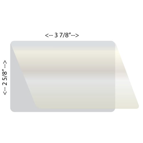 Laminex 10Mil 4/6" Military 2 5/8" x 3 7/8" Laminating Pouches - 500pk