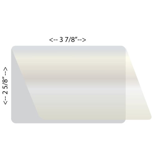 Laminex 7Mil 5/2" Military 2 5/8" x 3 7/8" Laminating Pouches - 100pk