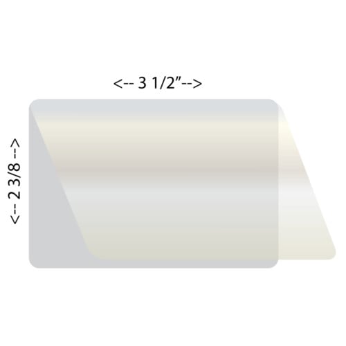 Laminex 7Mil 5/2" Military R 2 3/8" x 3 1/2" Laminating Pouches - 100pk