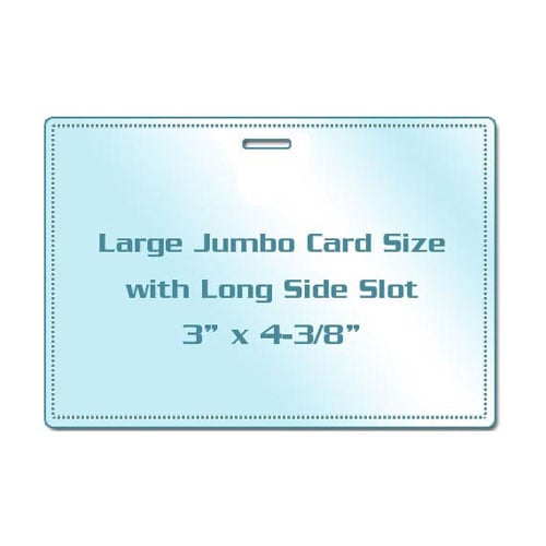 Large Jumbo Card Pouches with Long Side Slot - 100pk