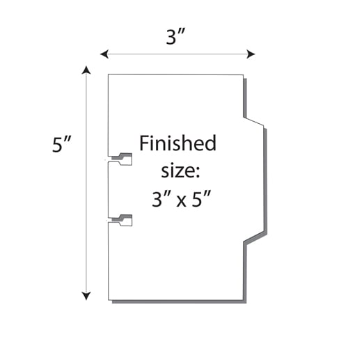 Large Rotary File Cards 4 Up With Center Tabs - 250 Sheets