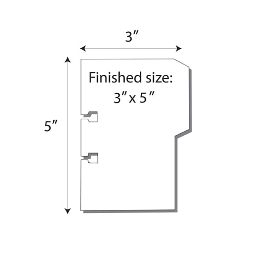 Large Rotary File Cards 4 Up With Left Tabs - 250 Sheets