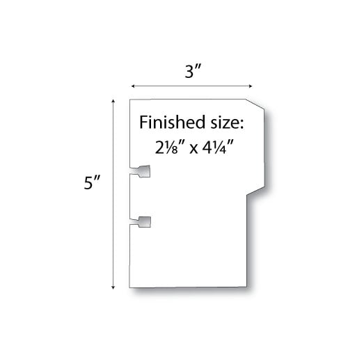 Large Rotary File Cards 4 Up with Tabs - 250 Sheets