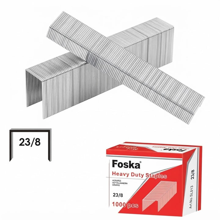 Foska 5/16" Heavy-Duty Staples for Skrebba W117R, W117L, and W115 Staplers