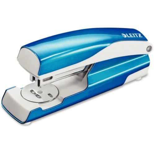 Leitz 5504 Blue Full-Strip Stapler w/ Built-in Staple Remover