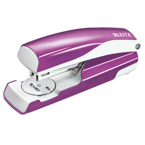 Leitz 5504 Purple Full-Strip Stapler w/ Built-in Staple Remover