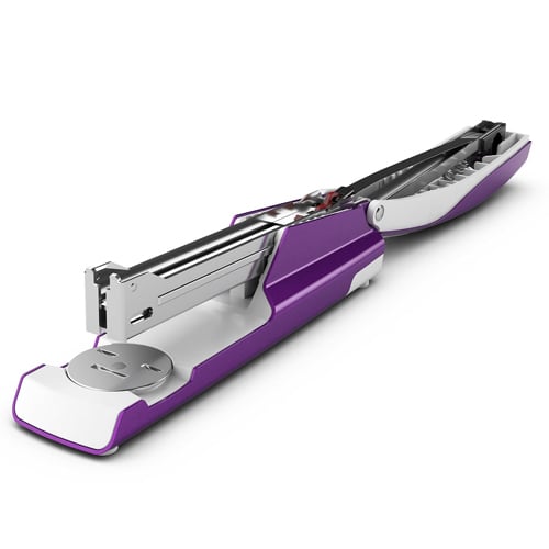 Leitz 5504 Purple Full-Strip Stapler w/ Built-in Staple Remover
