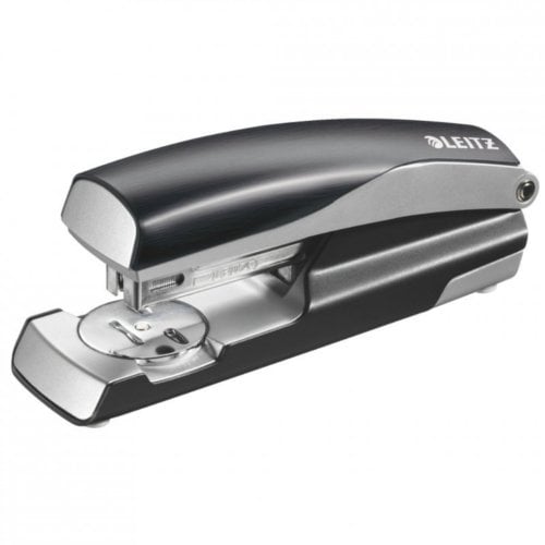 Leitz NeXXt Series Style Black Full-Strip Metal Stapler w/ Built-in Staple Remover
