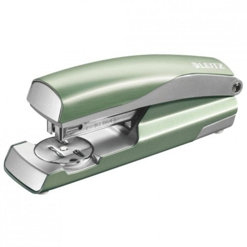 Leitz NeXXt Series Style Green Full-Strip Metal Stapler w/ Built-in Staple Remover