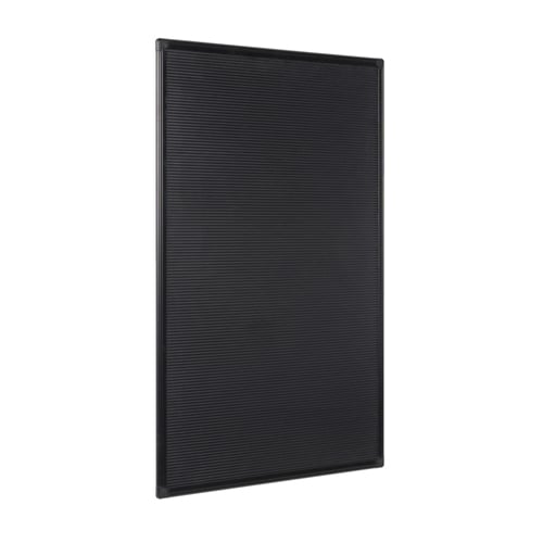 MasterVision 22" x28" Black Letter Board with Plastic Frame - LET0303055