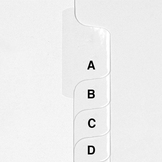 Avery Style Letter Size Collated Letters Side Tab Legal Indexes