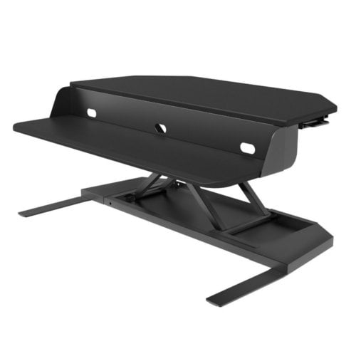 Luxor Level Up Corner Pro ��� Standing Desk Converter (Black)