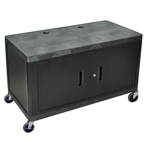 Luxor LEW29C Black Laminator Work Center Cart