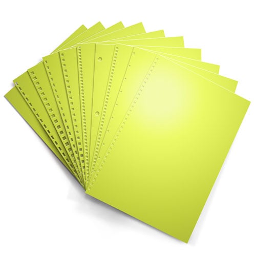 Lift Off Lemon Astrobrights 24lb Punched Binding Paper - 500 Sheets