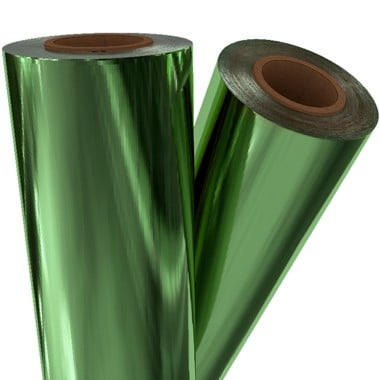 Light Green Matte Metallic 8" x 100' Laminating / Toner Fusing Foil GRN-51-8