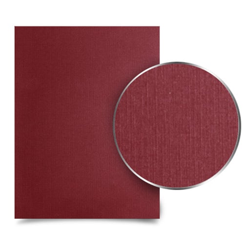 Maroon Linen 5.5" x 8.5" Half Size Covers - 100pk
