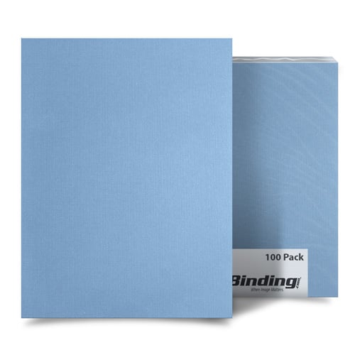 Light Blue Linen 5.5" x 8.5" Half Size Covers - 100pk