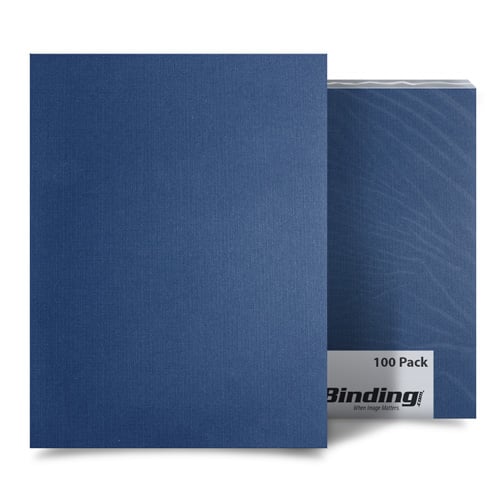 Navy Blue Linen A3 Size Binding Covers - 100pk