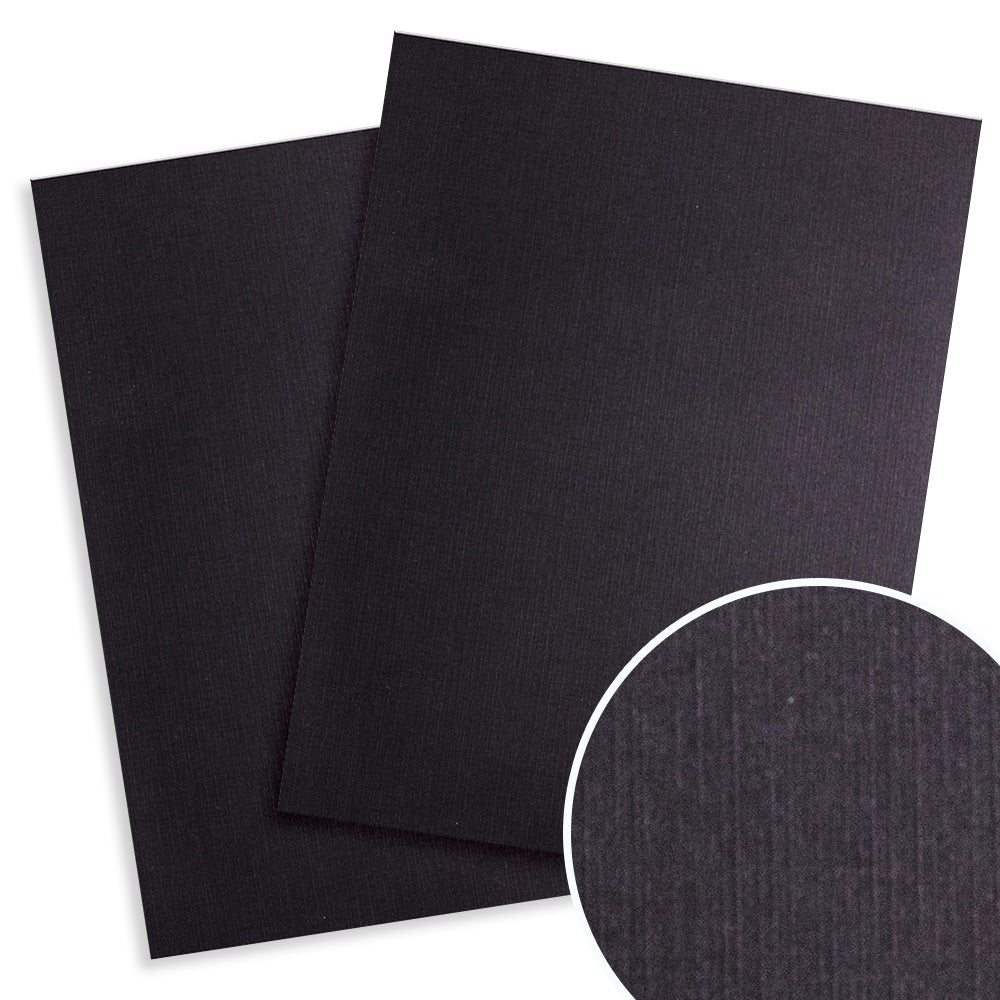 Black Linen 8.5" x 11" Letter Size Binding Covers - 100pk
