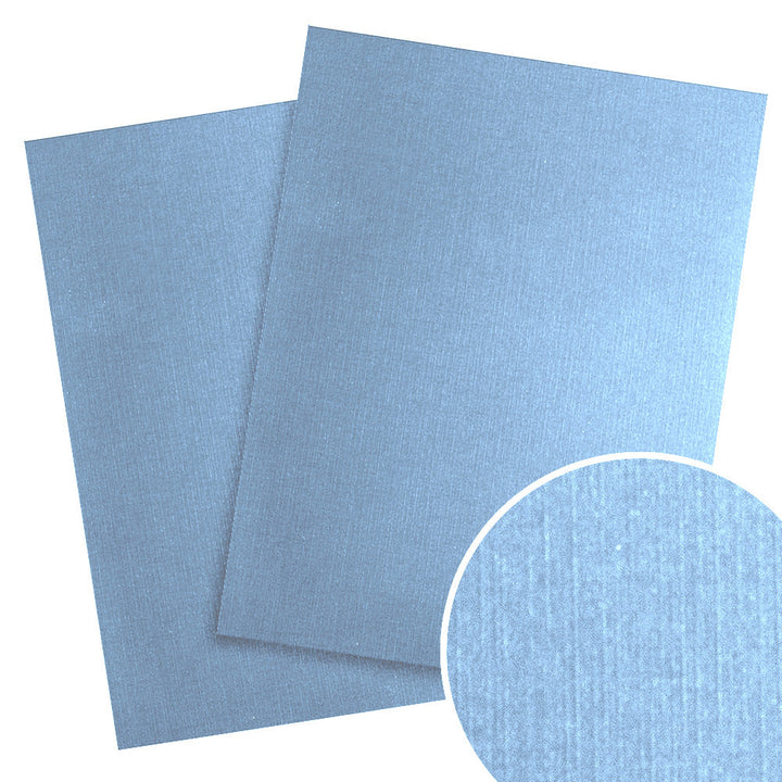 Light Blue Linen A4 Size Binding Covers - 100pk