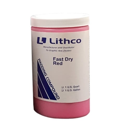 Fast Drying Red Padding Compound - 1 Quart, Safe Vinyl Adhesive ...