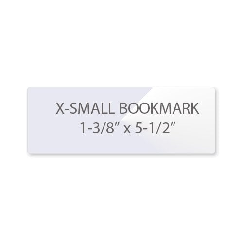 7MIL Small Bookmark 1-3/8" x 5-1/2" Laminating Pouches - 100pk