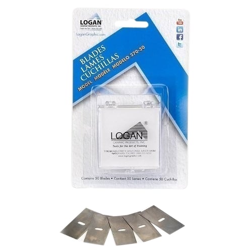 Logan Mat Cutter Replacement Blades (50 Pack) - Sharp & Compatible