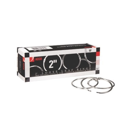 Acco 2" Loose Leaf Rings 50pk - ACC-72205